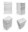 stack of papers with curl documents office business