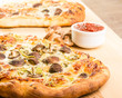Artisan mushroom fennel pizza