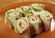 healthy club sandwich pita bread roll