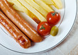 Sausages with french fries