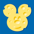 mickey,souris,fromage,gruyère,visage,star,célèbre,trou