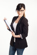 business woman isolated on white background