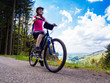 Healthy lifestyle - woman cycling