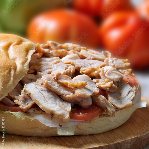 Photo: close up of kebab sandwich close up of kebab sandwich