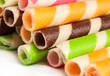 chocolate waffle rolls.