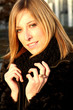Blonde Frau