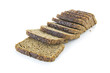 brown bread isoladed on white background