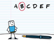 Note B à une évaluation