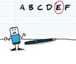 Note E à une évaluation