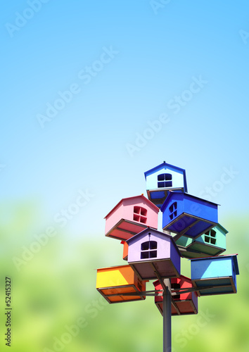 Photo: Colorful nesting boxes Colorful nesting boxes