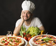 cook with pizza