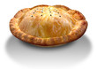 Golden Crispy Pastry Pie Perspective