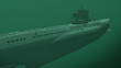 German submarine under water (1940s)
