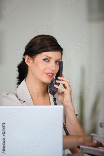 Photo: Attractive secretary Attractive secretary