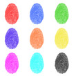 Bunte Fingerabdrücke