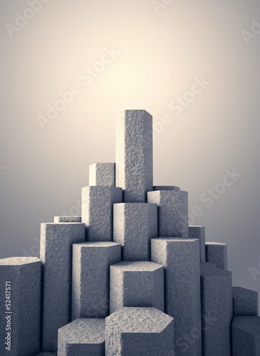Illustration: hexagon tower hexagon tower