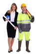 female architect and carpenter