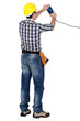 Carpenter with a sander