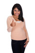Photo: Young Woman Showing Thumb Up Sign Young Woman Showing Thumb Up Sign