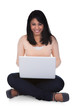 Photo: Young Woman Using Laptop Young Woman Using Laptop