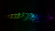 HD colored smoke curves, black background
