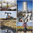 Oil gas industry collage