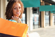 young woman shopping