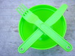 bol et couverts plastique