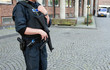 Officer with weapon