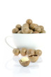 nuts on white