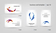 business card template set