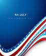 Independence day wave vector illustration