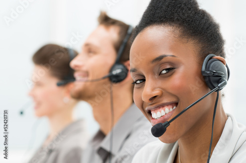 Photo: Happy Call Center Operator Happy Call Center Operator
