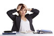 Photo: headache by businesswoman headache by businesswoman
