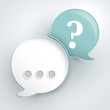Vektor: Answer and question bubbles Answer and question bubbles