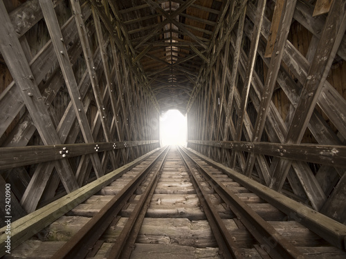 Photo: Light at the end of the tunnel Light at the end of the tunnel