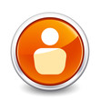 Vector: button orange user button orange user