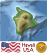 Vector: Hawaii Pacific America emblem map symbol island Hawaii Pacific America emblem map symbol island