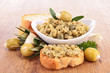 tapenade and bread