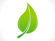Vektor: abstract eco green leaf icon abstract eco green leaf icon