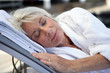 Photo: Elderly woman sleeping Elderly woman sleeping