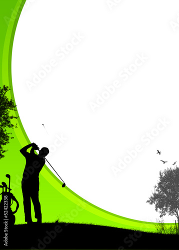 Illustration: Golf background Golf background