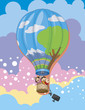 Family In Balloon