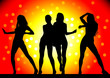 Vector: Girls on stage Girls on stage