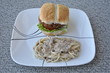 Pasta and hamburger