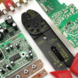 Green circuit board, wire stripper, electrical components