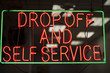 laundromat neon sign