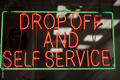 Photo: laundromat neon sign laundromat neon sign