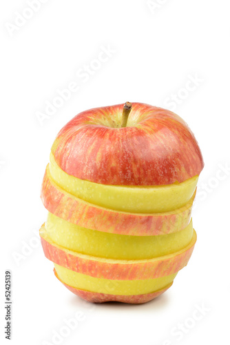Photo: Rodajas de manzana mezcladas Rodajas de manzana mezcladas