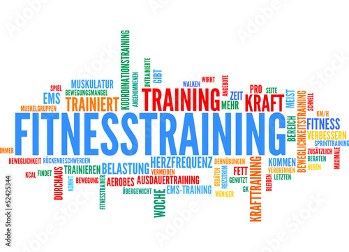 Vector: Fitnesstraining (Fitness, Training, Sport; Tagcloud) Fitnesstraining (Fitness, Training, Sport; Tagcloud)